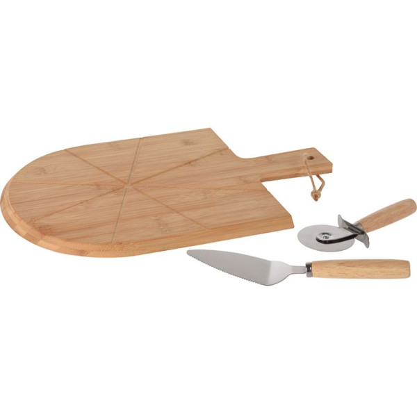 Pizza Snijplank - inclusief snijder en spatel Pizza Snijplank - inclusief snijder en spatel