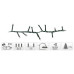 Micro Cluster 400 LED's - 8 meter - wit - 8 functies + geheugen Micro Cluster 400 LED's - 8 meter - wit - 8 functies + geheugen