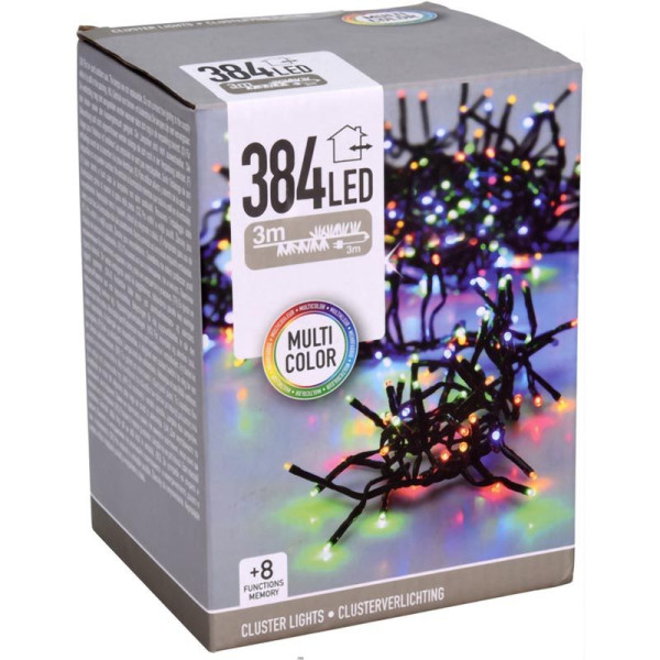 Clusterverlichting - 384 LED - 2.8m - multicolor Clusterverlichting - 384 LED - 2.8m - multicolor