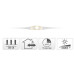 Cascadeverlichting - 200 led - warm wit - timer en dimmer Cascadeverlichting - 200 led - warm wit - timer en dimmer