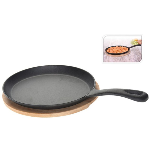 Tapas Koekenpannetje Ovaal - Gietijzer - Ø24 cm Tapas Koekenpannetje Ovaal - Gietijzer - Ø24 cm
