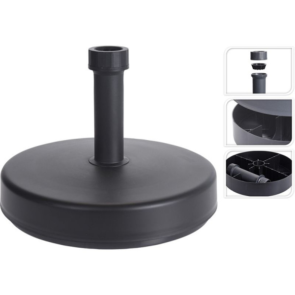 Parasolvoet - rond - vulbaar tot 25kg Parasolvoet - rond - vulbaar tot 25kg