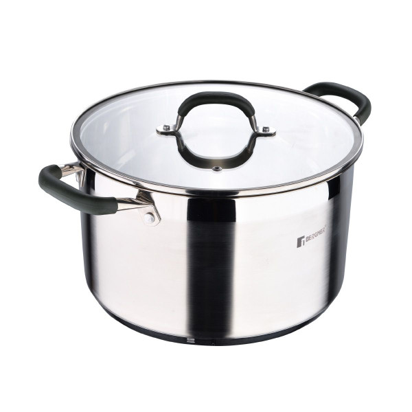 Bergner Midnight RVS Soeppan met Deksel - Inductie - 28cm - 9.5L Bergner Midnight RVS Soeppan met Deksel - Inductie - 28cm - 9.5L