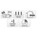 Maxi Cluster Kerstverlichting - 600 led - 9m - warm wit - Timer - Lichtfuncties - Geheugen - Buiten Maxi Cluster Kerstverlichting - 600 led - 9m - warm wit - Timer - Lichtfuncties - Geheugen - Buiten