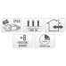 Maxi Cluster Kerstverlichting - 1200 led - 18m - extra warm wit - Timer - Lichtfuncties - Geheugen - Buiten Maxi Cluster Kerstverlichting - 1200 led - 18m - extra warm wit - Timer - Lichtfuncties - Geheugen - Buiten