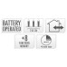 Clusterverlichting 192 led - 1.4m - two tone adorable - Batterij - Lichtfuncties - Geheugen - Timer Clusterverlichting 192 led - 1.4m - two tone adorable - Batterij - Lichtfuncties - Geheugen - Timer