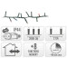 Microcluster - 1000 led - 20m - multicolor - Timer - Lichtfuncties - Geheugen - Buiten Microcluster - 1000 led - 20m - multicolor - Timer - Lichtfuncties - Geheugen - Buiten