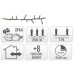 Microcluster - 1000 led - 20m - extra warm wit - Timer - Lichtfuncties - Geheugen - Buiten Microcluster - 1000 led - 20m - extra warm wit - Timer - Lichtfuncties - Geheugen - Buiten