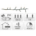 Microcluster - 1500 led - 30m - extra warm wit - Timer - Lichtfuncties - Geheugen - Buiten Microcluster - 1500 led - 30m - extra warm wit - Timer - Lichtfuncties - Geheugen - Buiten