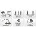 Microcluster - 1800 led - 36m - extra warm wit - Timer - Lichtfuncties - Geheugen - Buiten Microcluster - 1800 led - 36m - extra warm wit - Timer - Lichtfuncties - Geheugen - Buiten