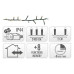 Microcluster - 1200 led - 24m - warm wit - Timer - Lichtfuncties - Geheugen - Buiten Microcluster - 1200 led - 24m - warm wit - Timer - Lichtfuncties - Geheugen - Buiten