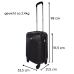 Ceruzo Handbagage Koffer - 51.5 cm - Zwart Ceruzo Handbagage Koffer - 51.5 cm - Zwart