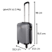 Ceruzo Handbagage Koffer - 51.5 cm - Grijs Ceruzo Handbagage Koffer - 51.5 cm - Grijs