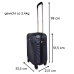 Ceruzo Handbagage Koffer - 51.5 cm - Blauw Ceruzo Handbagage Koffer - 51.5 cm - Blauw