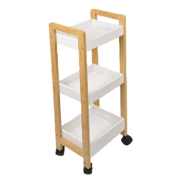 Ceruzo Opbergtrolley - Verrijdbaar Keukenrek - 3 etages Ceruzo Opbergtrolley - Verrijdbaar Keukenrek - 3 etages
