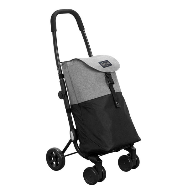 Ceruzo Go Four Boodschappentrolley - Grijs / Zwart - 43.5 liter - by Playmarket Ceruzo Go Four Boodschappentrolley - Grijs / Zwart - 43.5 liter - by Playmarket