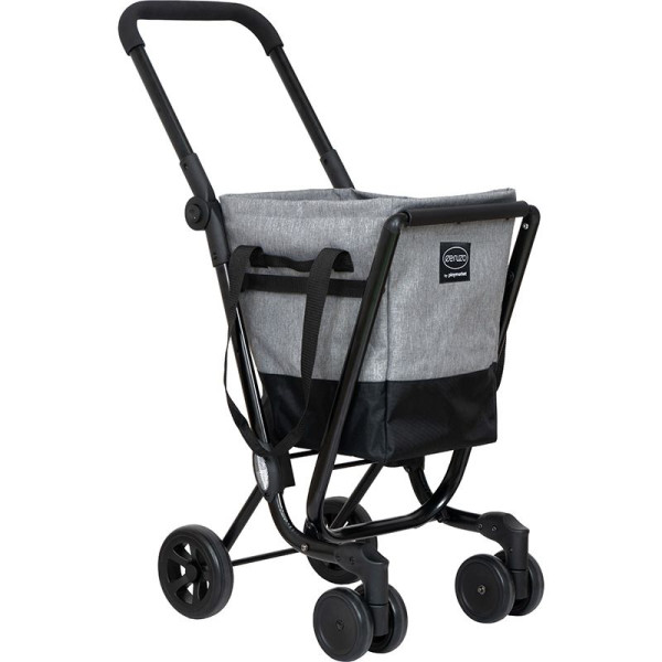 Ceruzo by Playmarket Easy Go Boodschappentrolley - Zwart-Grijs Ceruzo by Playmarket Easy Go Boodschappentrolley - Zwart-Grijs