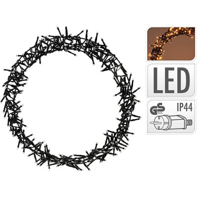 Kerstring met verlichting - 300 LED - Ø38 cm - 8 Lichtfuncties - voor binnen en buiten Kerstring met verlichting - 300 LED - Ø38 cm - 8 Lichtfuncties - voor binnen en buiten