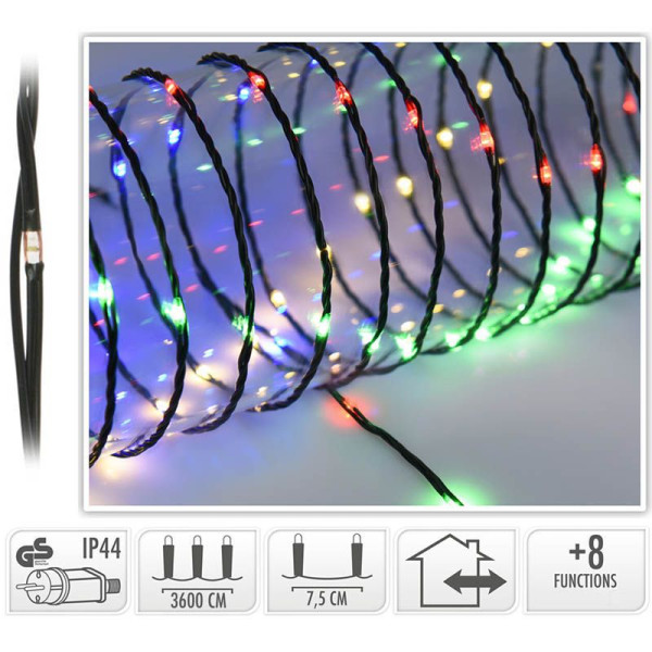 LED Verlichting 480 LED - 36 meter - multicolor - voor binnen en buiten - 8 Lichtfuncties - Soft Wire LED Verlichting 480 LED - 36 meter - multicolor - voor binnen en buiten - 8 Lichtfuncties - Soft Wire
