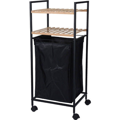 Badkamertrolley met wasmand Badkamertrolley met wasmand