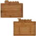 Bamboe snijplank -Cheese - 25x17cm Bamboe snijplank -Cheese - 25x17cm