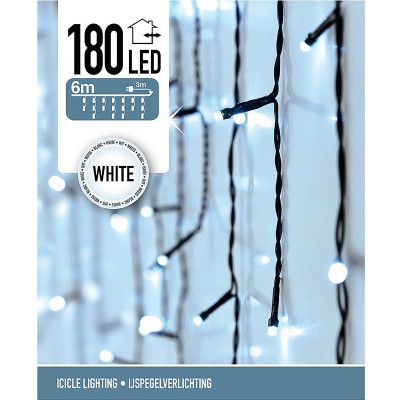 IJspegel verlichting - 180 LED - 6 meter - wit IJspegel verlichting - 180 LED - 6 meter - wit