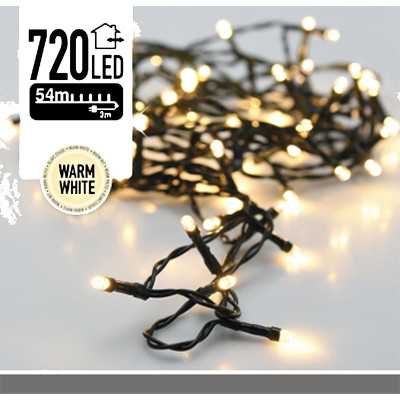 Kerstverlichting - 720 LED's - 54 meter - warm wit Kerstverlichting - 720 LED's - 54 meter - warm wit