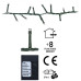 Micro Cluster 800 LED's - 16 meter - wit - 8 functies + geheugen Micro Cluster 800 LED's - 16 meter - wit - 8 functies + geheugen