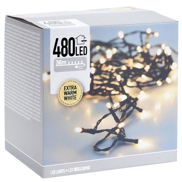 LED-verlichting - 480 LED's - 36 meter - extra warm wit LED-verlichting - 480 LED's - 36 meter - extra warm wit