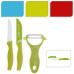 Excellent Houseware Keramische schilmessen - rood Excellent Houseware Keramische schilmessen - rood