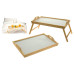 Houten dienblad voor op bed Houten dienblad voor op bed