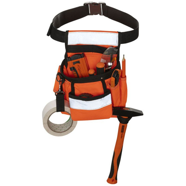 ToolPack Hi-Vis Traditionele gereedschapsgordel met 1 holster ToolPack Hi-Vis Traditionele gereedschapsgordel met 1 holster