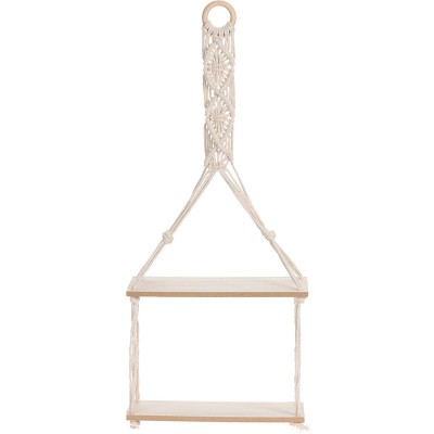 Hangplateau met Touw Decoratie - 2 plateaus