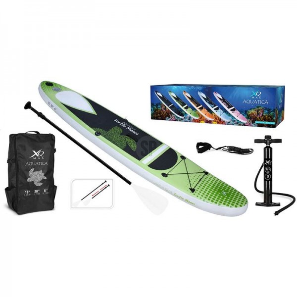 XQ Max SUP Board Aquatica - 305cm - tot 150kg - Turtle Maori