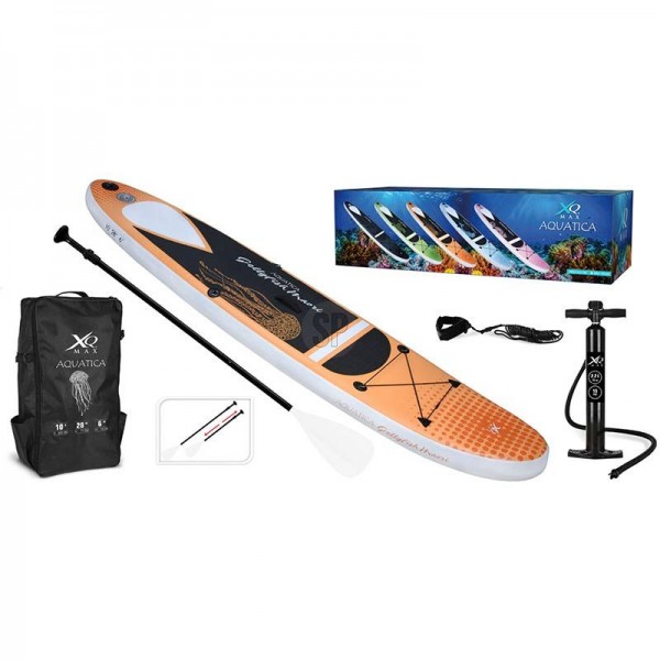 XQ Max SUP Board Aquatica - 305cm - tot 150kg - Jellyfish Maori