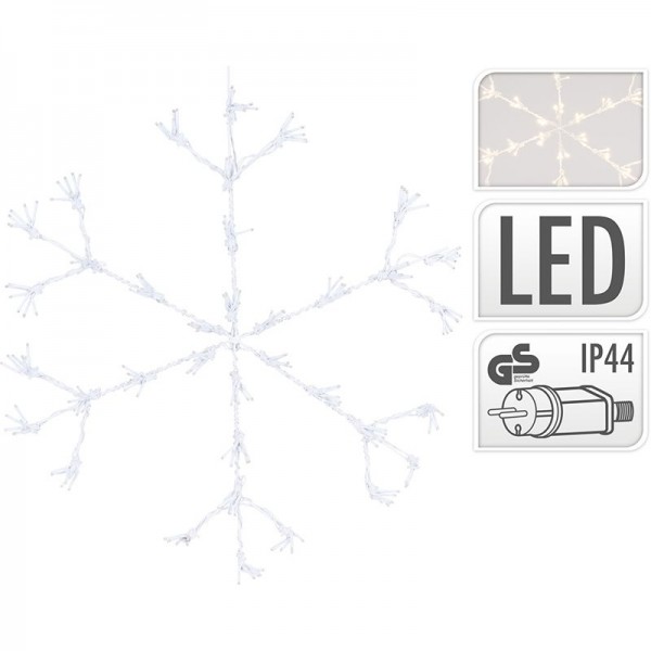 Sneeuwvlok 216LED - 60cm - Warm Wit