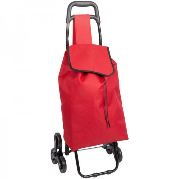 Boodschappentrolley - Handige Trappenloper - rood