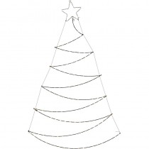 Verlichte Kerstboom - Wanddecoratie - 150cm