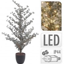 Kerstboom 125cm - met verlichting - in pot