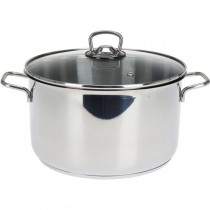 Kookpan - 24 cm - 6.3 liter - RVS - Met deksel 