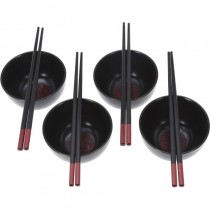 Sushi set voor 4 personen - kommen en eetstokjes