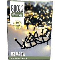 Microcluster - 800 led - 16m - two tone romantic - Timer - Lichtfuncties - Geheugen - Buiten