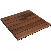 Terrastegels acaciahout - set van 9 - 30x30