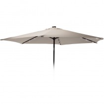 Parasol met verlichting - 270cm - taupe