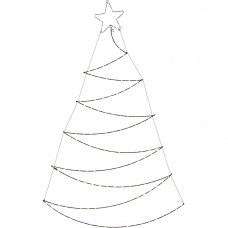 Verlichte Kerstboom - Wanddecoratie - 150cm