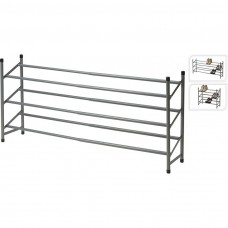 Uitschuifbaar Schoenenrek - 61 tot 115 cm - 3 laags