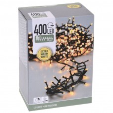 Micro Cluster 400 LED - 8m - met timer en dimmer - extra warm wit