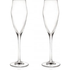 Masterpro Champagneglazen - Fluitglazen - 18.2cl - Kristalglas - 2 stuks