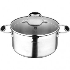 Bergner Masterpro Foodies Kookpan - met glazen deksel - Ø24 cm - 5.2L