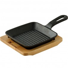 Masterpro Mini Grillpan - met Serveerplank - Gietijzer